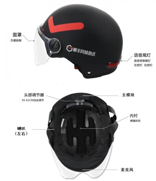 顺丰同城联合广州讯成研发推出新型智能头盔
-ups快递